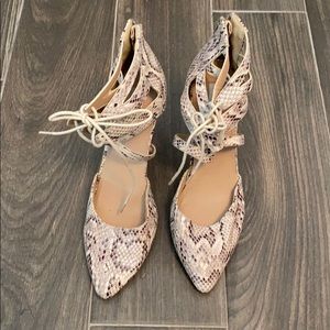 Steve Madden snakeskin heels